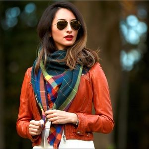 🍊🧡Burnt orange genuine leather jacket extremely soft